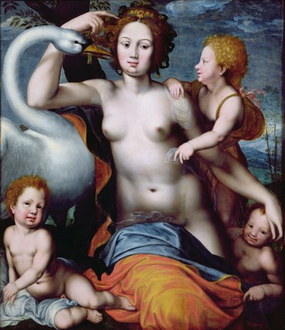 Leda y el cisne de Vincent Sellaer